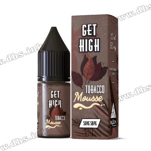 Солевая жидкость Get High Salt 10 мл (50 мг) - Tobacco Mousse (Табак, Карамель)