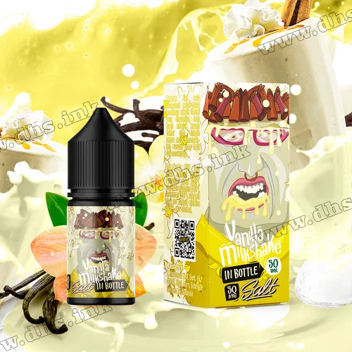 Солевая жидкость In Bottle Salt 30 мл (50 мг) - Vanilla Milkshake (Ванильный Милкшейк)