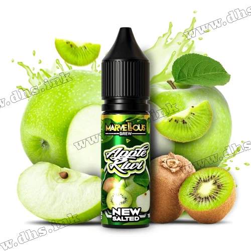 Солевая жидкость Marvellous Brew Salt 15 мл (50 мг) - Apple Kiwi (Яблоко, Киви)