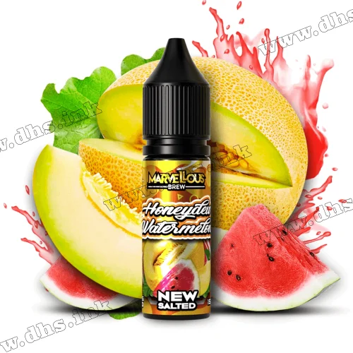 Солевая жидкость Marvellous Brew Salt 15 мл (50 мг) - Honeydew Watermelon (Медовая Дыня, Арбуз)