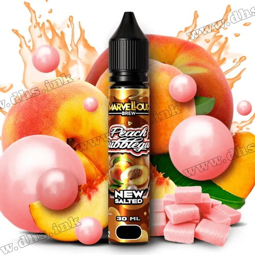 Солевая жидкость Marvellous Brew Salt 30 мл (50 мг) - Peach Bubblegum (Персик, Жвачка)
