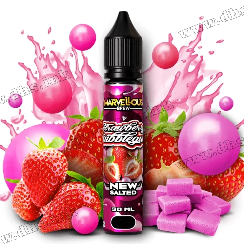 Солевая жидкость Marvellous Brew Salt 30 мл (50 мг) - Strawberry Bubblegum (Клубника, Жвачка)