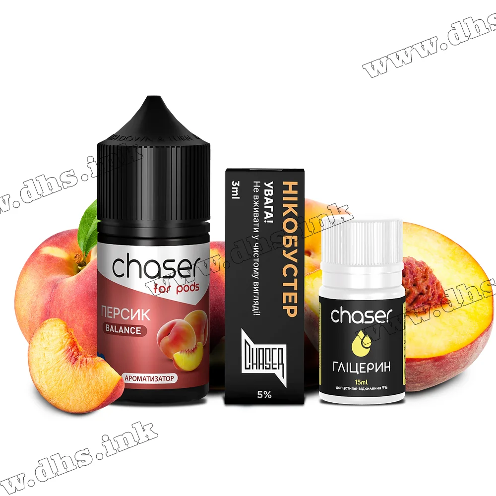 Набор для самозамеса Chaser For Pods Salt 30 мл (50 мг) - Персик