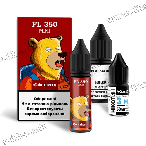 Набор для самозамеса Flavorlab FL 350 Mini Salt 15 мл (50 мг) - Cola Cherry (Кола, Вишня)