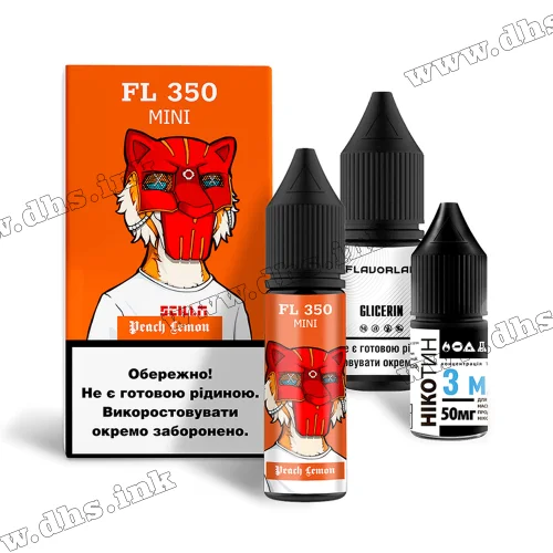 Набор для самозамеса Flavorlab FL 350 Mini Salt 15 мл (50 мг) - Peach Lemon (Персик, Лимон)