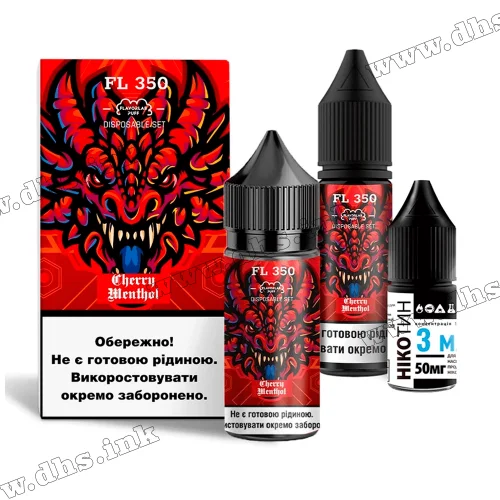Набор для самозамеса Flavorlab FL 350 Salt 30 мл (50 мг) - Cherry Menthol (Вишня, Ментол)