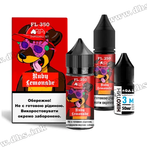 Набор для самозамеса Flavorlab FL 350 Salt 30 мл (50 мг) - Ruby Lemonade (Малиновый Лимонад)