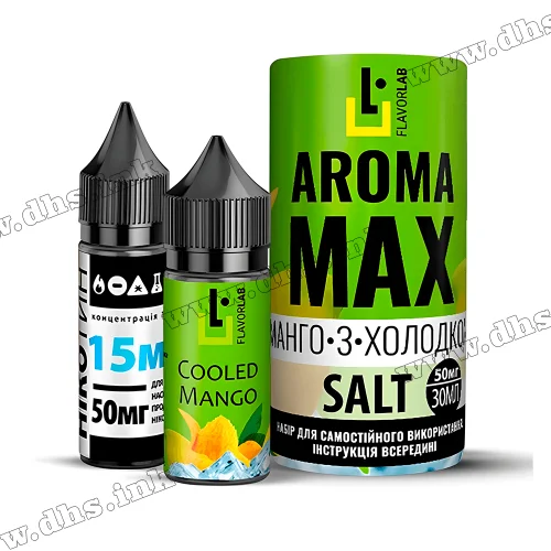 Набор для самозамеса Flavorlab Aroma Max Salt 30 мл (50 мг) - Cooled Mango (Манго с Холодком)