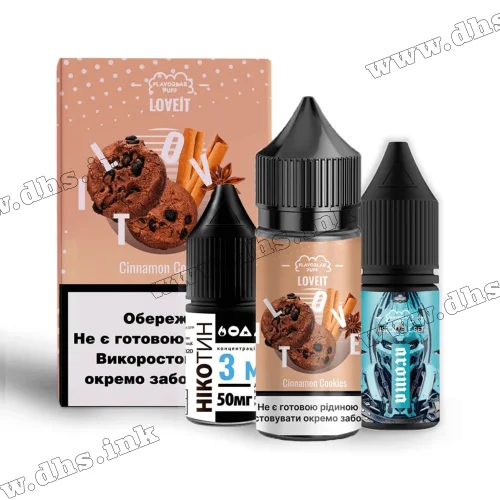 Набор для самозамеса Flavorlab Love IT Salt 30 мл (25 мг) - Cinnamon Cookies (Печенье, Корица)