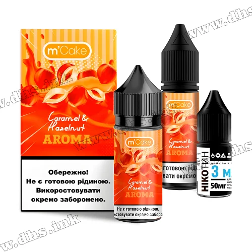 Набор для самозамеса Flavorlab M Cake Salt 30 мл (50 мг) - Caramel Hazelnuts (Карамель, Лесной Орех)