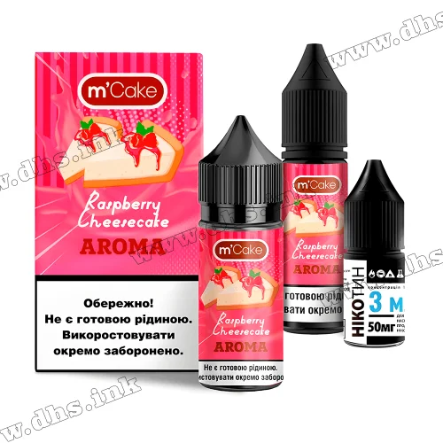 Набор для самозамеса Flavorlab M Cake Salt 30 мл (50 мг) - Raspberry Cheesecake (Малиновый Чизкейк)