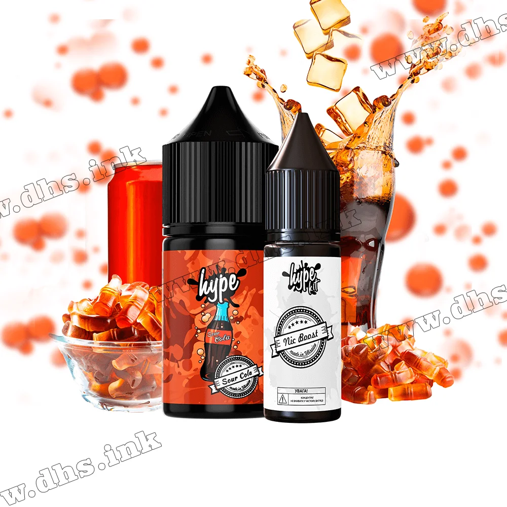 Набор для самозамеса Hype Salt 30 мл (50 мг) - Sour Cola (Кола, Желейные Конфеты)