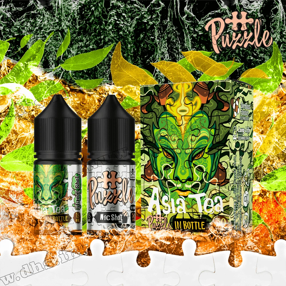 Набор для самозамеса In Bottle Puzzle Salt 30 мл (50 мг) - Asia Tea (Зеленый Чай)