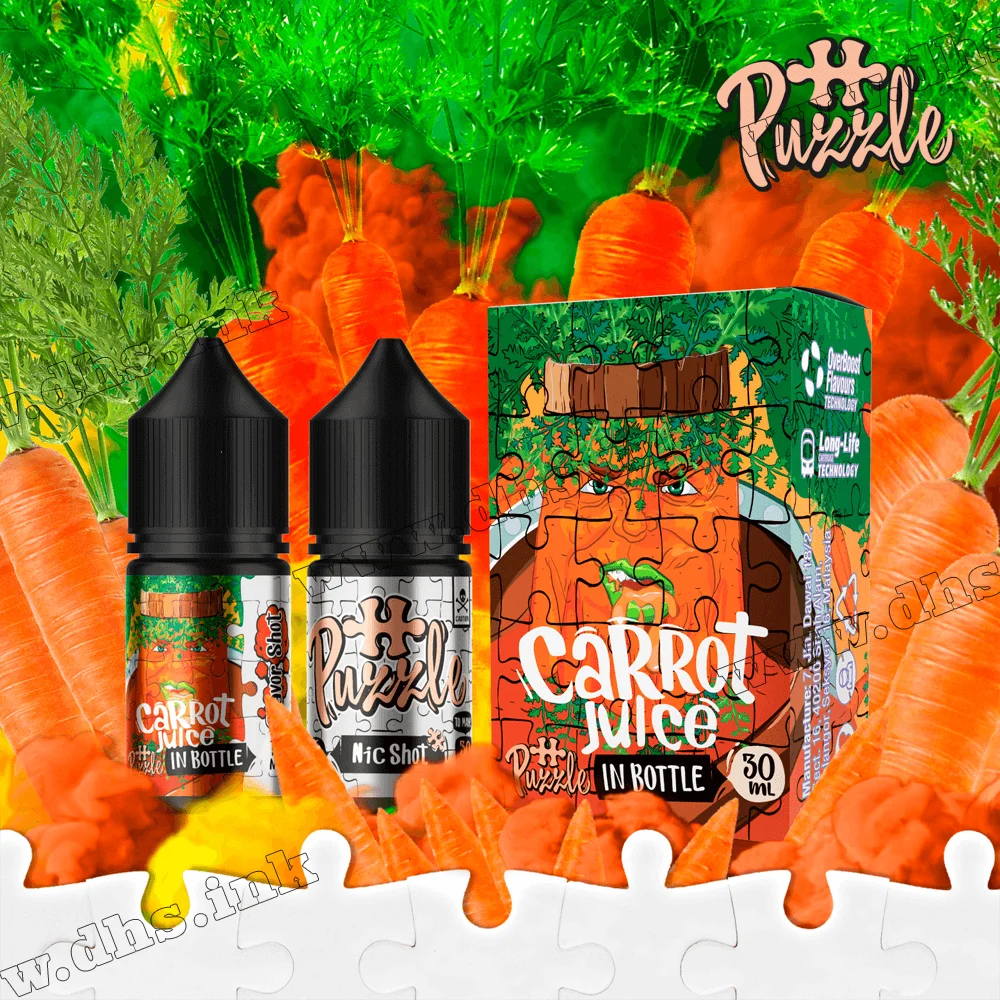 Набор для самозамеса In Bottle Puzzle Salt 30 мл (50 мг) - Carrot Juice (Морковный Сок)