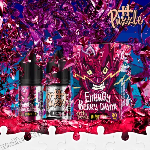 Набор для самозамеса In Bottle Puzzle Salt 30 мл (50 мг) - Energy Berry Drink (Ягодный Энергетик)