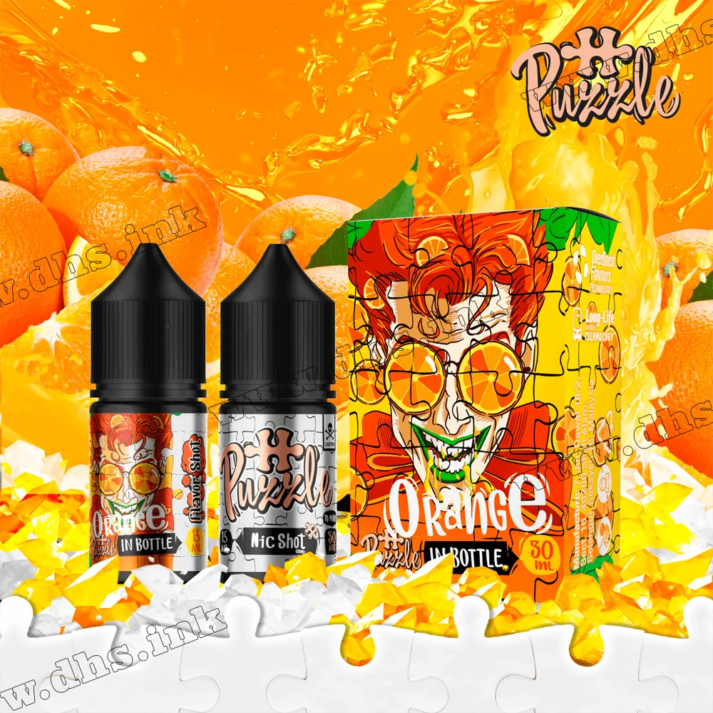 Набор для самозамеса In Bottle Puzzle Salt 30 мл (50 мг) - Orange (Апельсин)