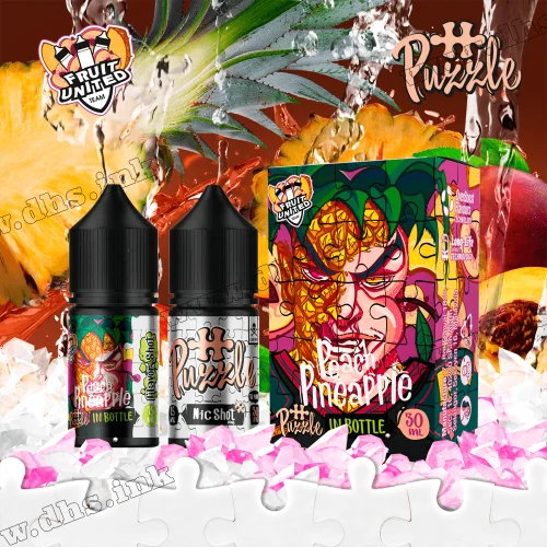 Набор для самозамеса In Bottle Puzzle Salt 30 мл (50 мг) - Pineapple Peach (Ананас, Персик)