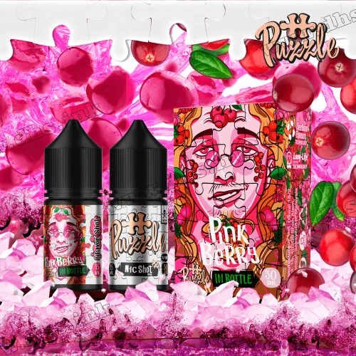 Набор для самозамеса In Bottle Puzzle Salt 30 мл (50 мг) - Pink Berry (Розовые Ягоды)