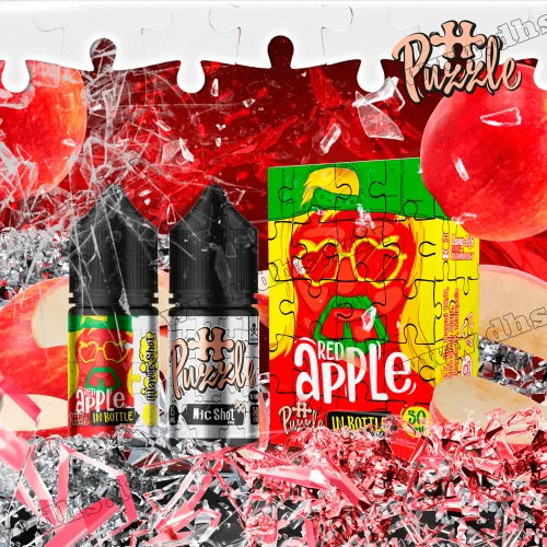 Набор для самозамеса In Bottle Puzzle Salt 30 мл (50 мг) - Red Apple (Красное Яблоко)