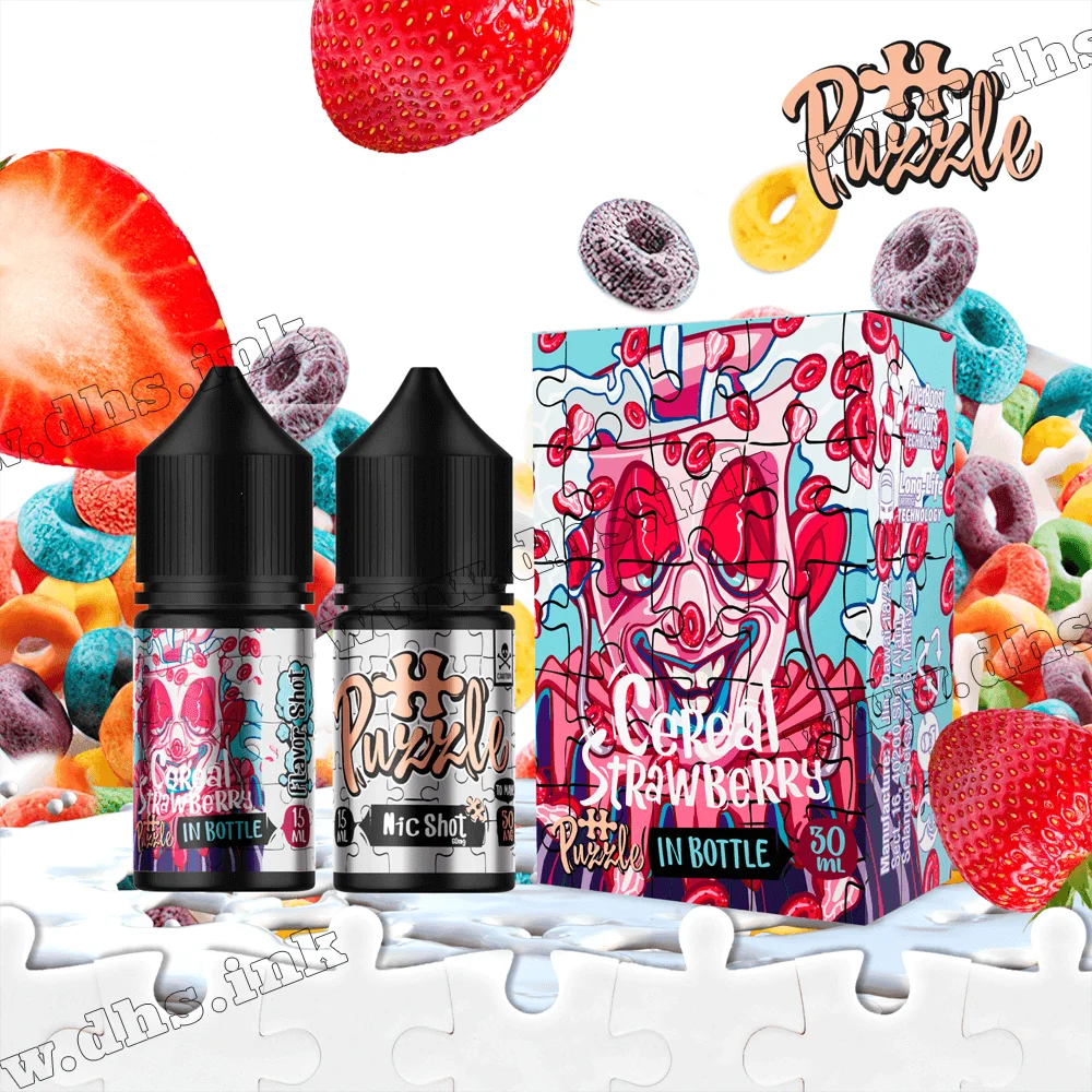 Набор для самозамеса In Bottle Puzzle Salt 30 мл (50 мг) - Strawberry Cereal (Клубничные Хлопья)