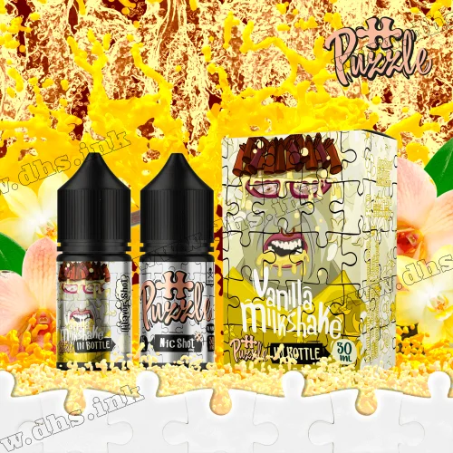 Набор для самозамеса In Bottle Puzzle Salt 30 мл (50 мг) - Vanilla Milkshake (Ванильный Милкшейк)