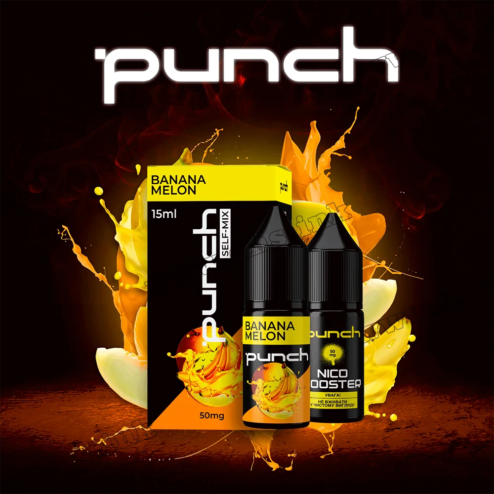 Набор для самозамеса Punch Salt 15 мл (50 мг) - Banana Melon (Банан, Дыня)