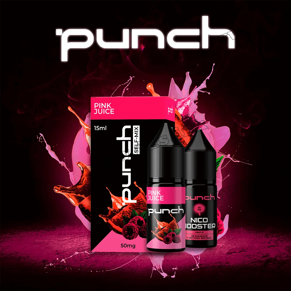 Набор для самозамеса Punch Salt 15 мл (50 мг) - Pink Juice (Малина, Апельсин)