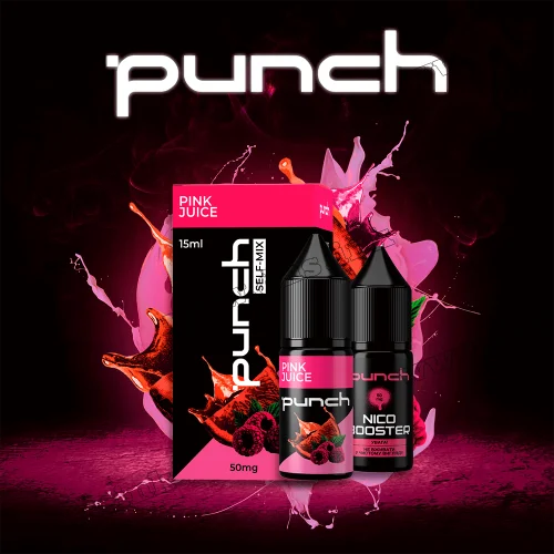 Набор для самозамеса Punch Salt 15 мл (50 мг) - Pink Juice (Малина, Апельсин)