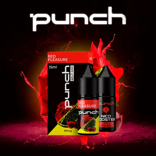 Набор для самозамеса Punch Salt 15 мл (50 мг) - Red Pleasure (Вишня, Роза, Лимон)
