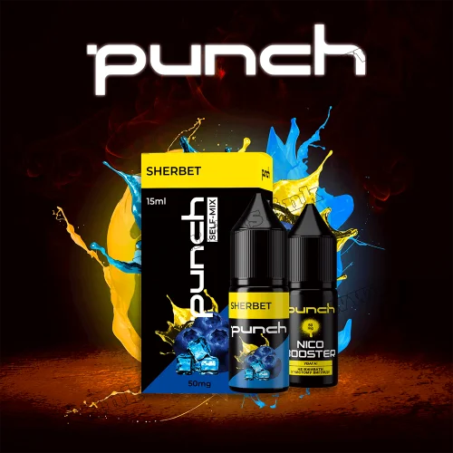 Набор для самозамеса Punch Salt 15 мл (50 мг) - Sherbet (Черника, Лимон, Сорбет, Лед)