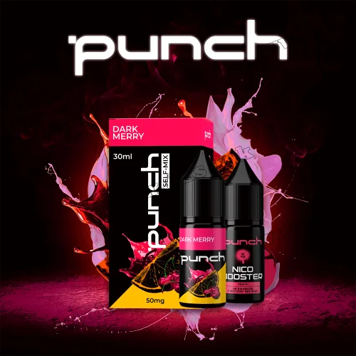 Набор для самозамеса Punch Salt 30 мл (50 мг) - Dark Merry (Вишня, Апельсин)