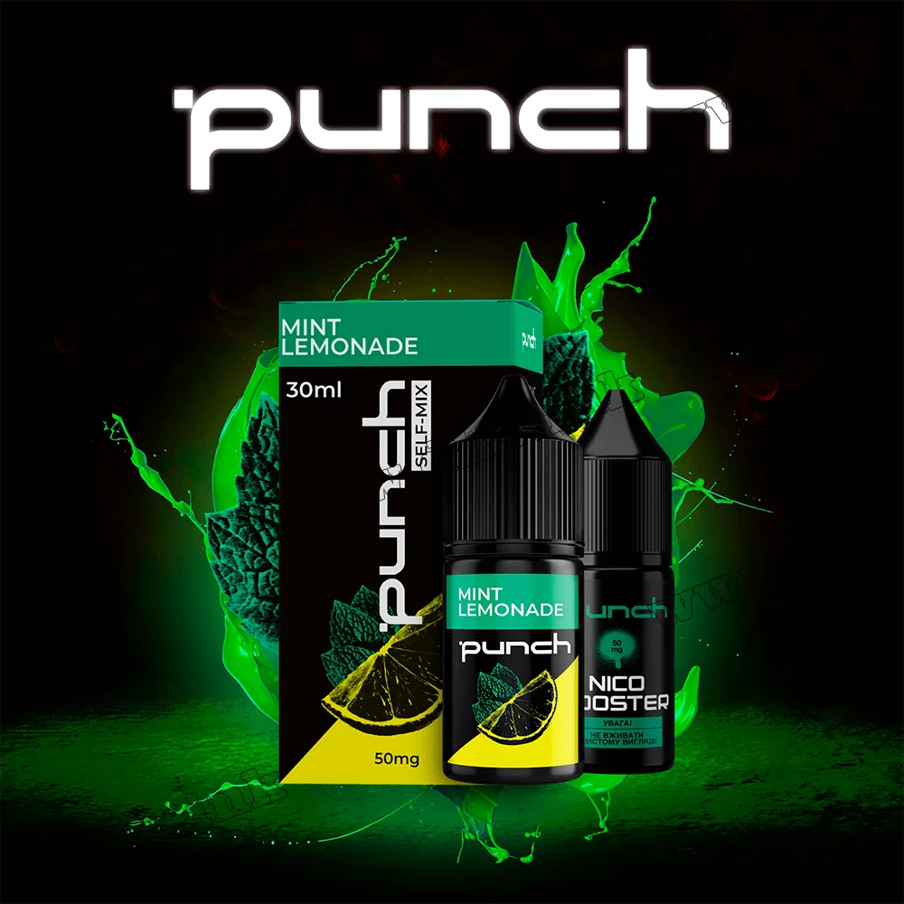 Набор для самозамеса Punch Salt 30 мл (50 мг) - Mint Lemonade (Лимонад, Мята)