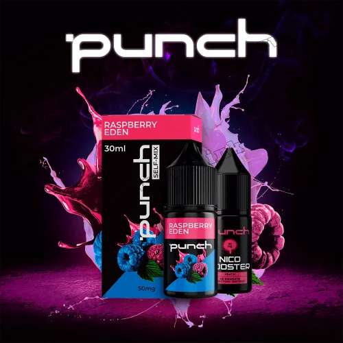 Набор для самозамеса Punch Salt 30 мл (50 мг) - Raspberry Eden (Малина, Ежевика)