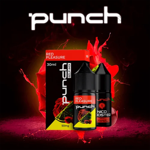 Набор для самозамеса Punch Salt 30 мл (50 мг) - Red Pleasure (Вишня, Роза, Лимон)