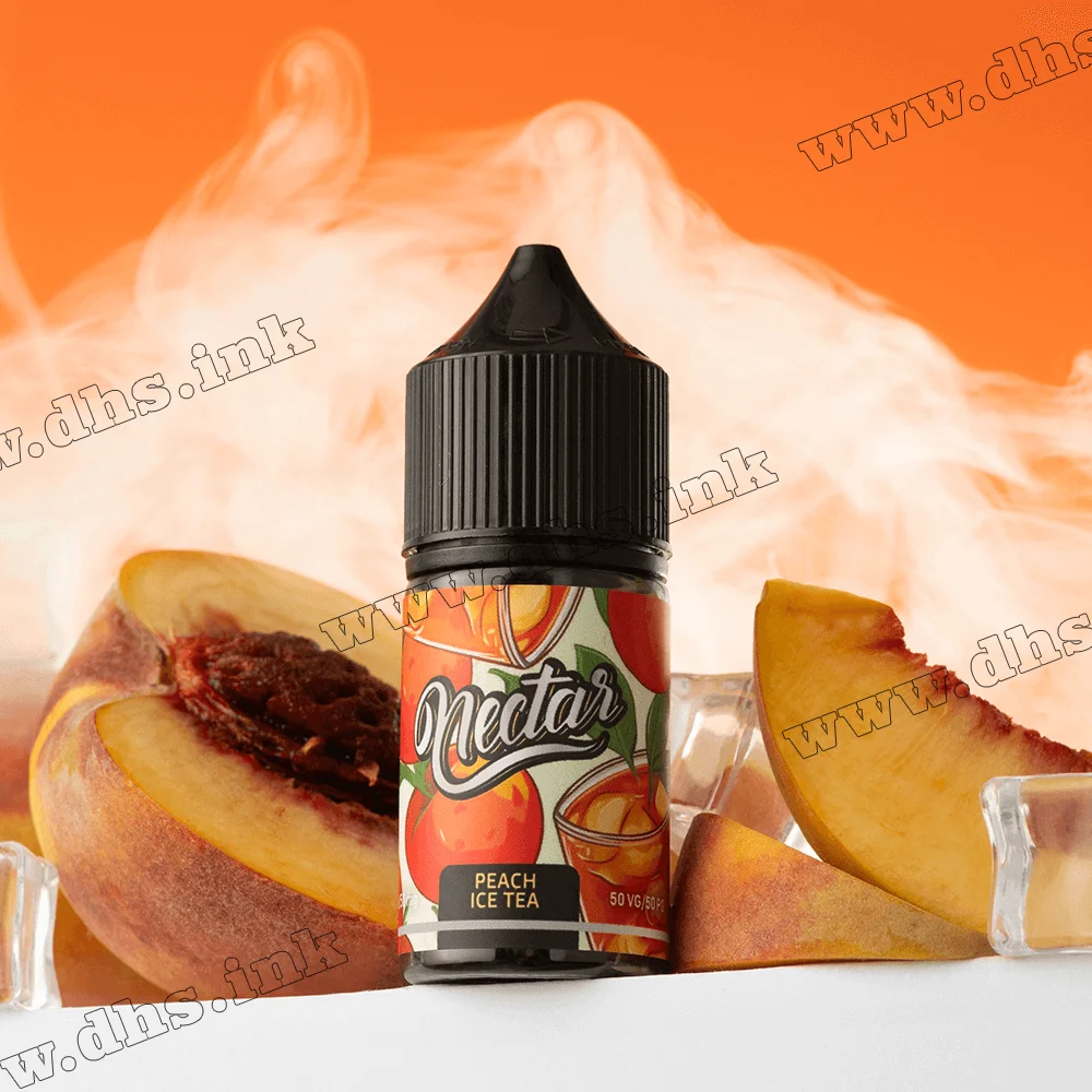Солевая жидкость Nectar Salt 15 мл (50 мг) - Peach Ice Tea (Персиковый Чай, Лед)