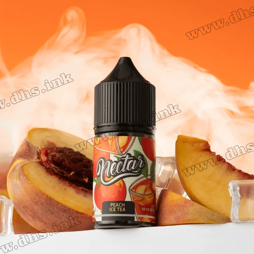 Солевая жидкость Nectar Salt 15 мл (50 мг) - Peach Ice Tea (Персиковый Чай, Лед)