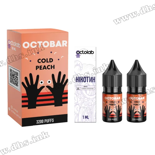 Набор для самозамеса Octobar Classic Salt 10 мл (50 мг) - Cold Peach (Персик, Лед)