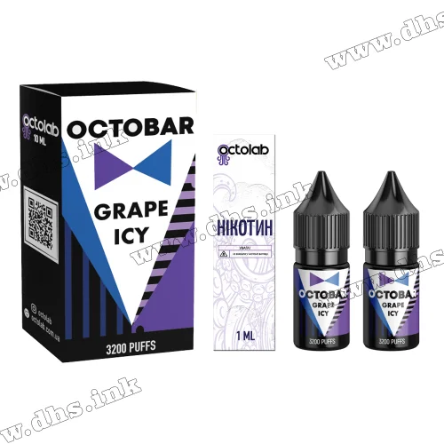 Набор для самозамеса Octobar Classic Salt 10 мл (50 мг) - Grape Icy (Виноград, Лед)