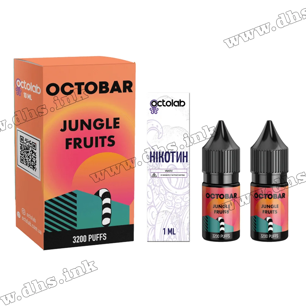 Набор для самозамеса Octobar Classic Salt 10 мл (50 мг) - Jungle Fruits (Маракуйя, Папайя, Лед)