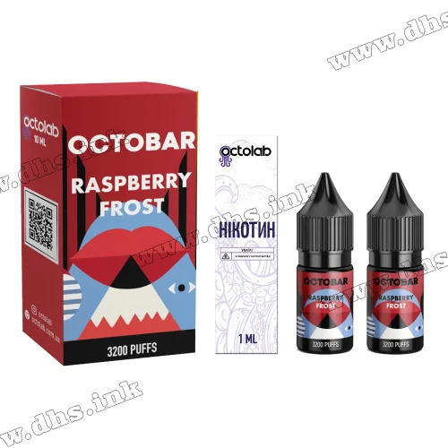 Набор для самозамеса Octobar Classic Salt 10 мл (50 мг) - Raspberry Frost (Малина, Лед)
