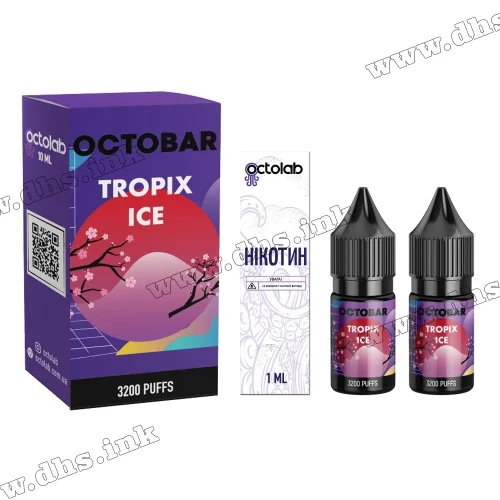 Набор для самозамеса Octobar Classic Salt 10 мл (50 мг) - Tropix Ice (Манго, Ананас, Лед)