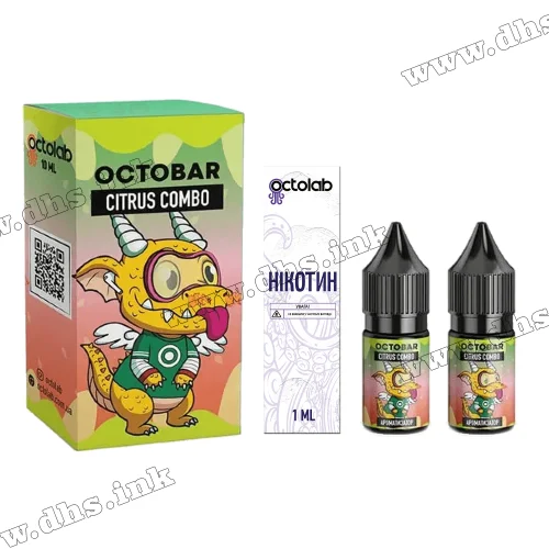 Набор для самозамеса Octobar NFT Salt 10 мл (50 мг) - Citrus Combo (Цитрусовый Микс)