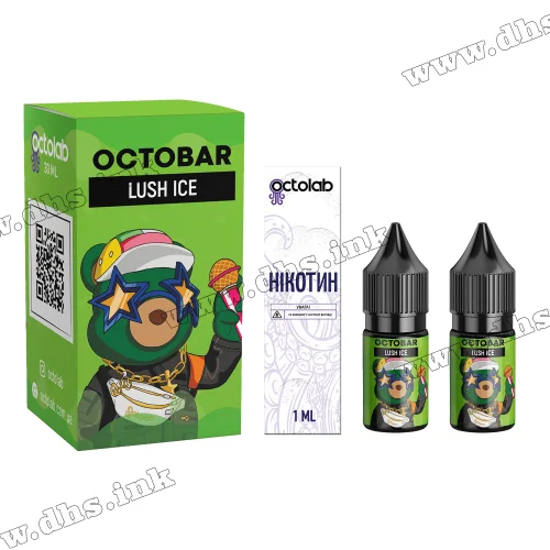 Набор для самозамеса Octobar NFT Salt 10 мл (50 мг) - Lush Ice (Арбуз, Лед)