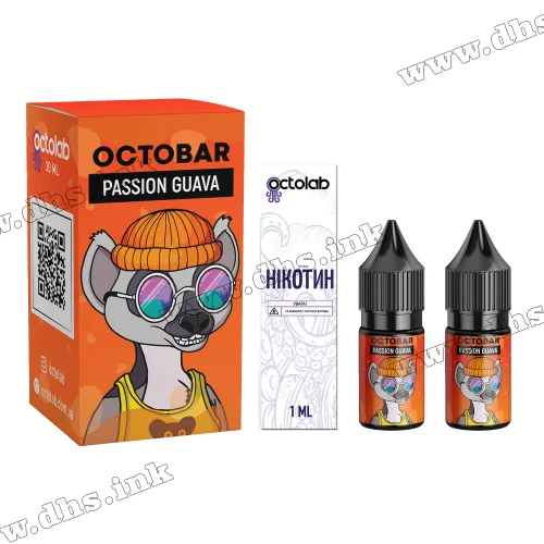 Набор для самозамеса Octobar NFT Salt 10 мл (50 мг) - Passion Guava (Маракуйя, Гуава)