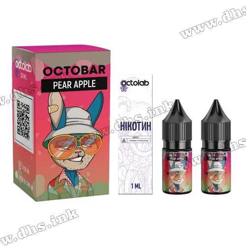 Набор для самозамеса Octobar NFT Salt 10 мл (50 мг) - Pear Apple (Груша, Яблоко)