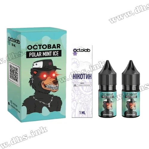 Набор для самозамеса Octobar NFT Salt 10 мл (50 мг) - Polar Mint Ice (Мята, Лед)