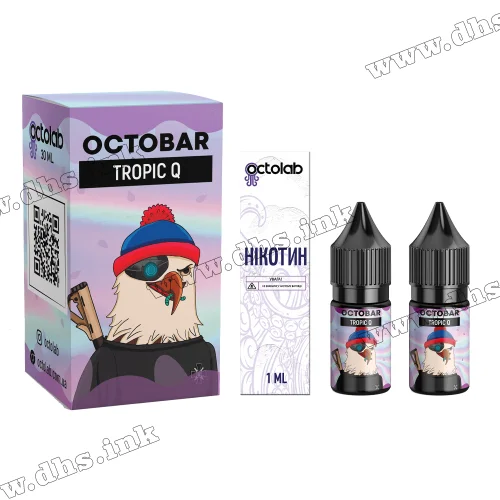 Набор для самозамеса Octobar NFT Salt 10 мл (50 мг) - Tropic Q (Манго, Папайя, Грейпфрут)