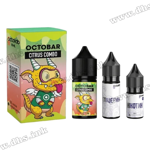 Набор для самозамеса Octobar NFT Salt 30 мл (50 мг) - Citrus Combo (Цитрусовый Микс)