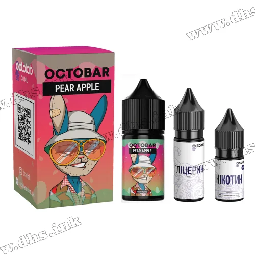 Набор для самозамеса Octobar NFT Salt 30 мл (50 мг) - Pear Apple (Груша, Яблоко)