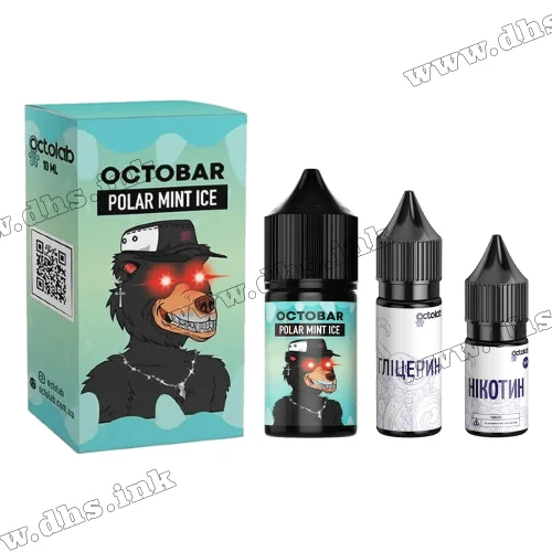 Набор для самозамеса Octobar NFT Salt 30 мл (50 мг) - Polar Mint Ice (Мята, Лед)